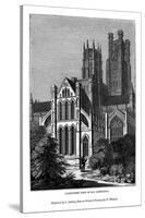 North West View of Ely Cathedral, 1843-J Jackson-Stretched Canvas