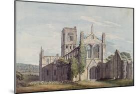 North West View of Kirkstall Abbey, 1777-Moses Griffiths-Mounted Giclee Print