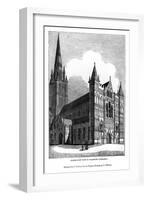 North West View of Salisbury Cathedral, 1843-J Jackson-Framed Giclee Print