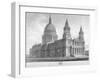 North-West View of St Paul's Cathedral, City of London, 1814-John Buckler-Framed Giclee Print