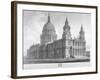 North-West View of St Paul's Cathedral, City of London, 1814-John Buckler-Framed Giclee Print