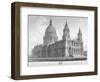 North-West View of St Paul's Cathedral, City of London, 1814-John Buckler-Framed Giclee Print