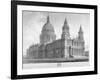 North-West View of St Paul's Cathedral, City of London, 1814-John Buckler-Framed Giclee Print