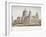 North-West View of St Paul's Cathedral with Figures Walking in Front, City of London, 1854-Christopher Wren-Framed Giclee Print