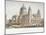 North-West View of St Paul's Cathedral with Figures Walking in Front, City of London, 1854-Christopher Wren-Mounted Giclee Print