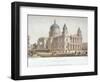 North-West View of St Paul's Cathedral with Figures Walking in Front, City of London, 1854-Christopher Wren-Framed Giclee Print