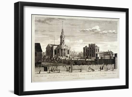 North West View of St Paul'S, Deptford, London, C1750-null-Framed Giclee Print