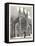 North-West View of the Cathedral at Winchester-null-Framed Stretched Canvas