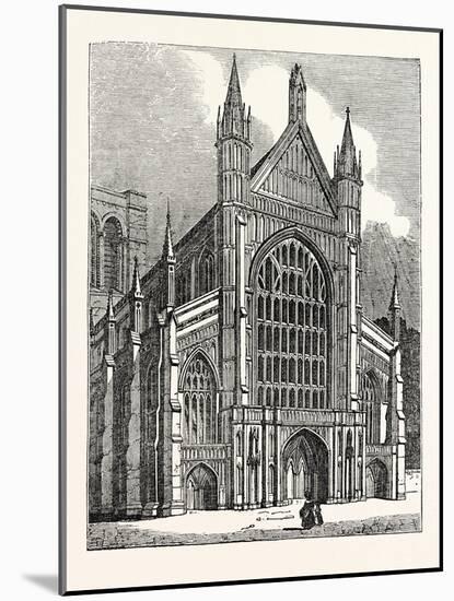 North-West View of the Cathedral at Winchester-null-Mounted Giclee Print