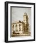 North-West View of the Church of St Mary Woolnoth, City of London, 1812-George Shepherd-Framed Giclee Print