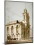 North-West View of the Church of St Mary Woolnoth, City of London, 1812-George Shepherd-Mounted Giclee Print