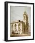 North-West View of the Church of St Mary Woolnoth, City of London, 1812-George Shepherd-Framed Giclee Print