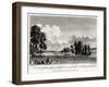 North West View of Wakefield Lodge, the Seat of His Grace the Duke of Grafton, 1776-Michael Angelo Rooker-Framed Giclee Print