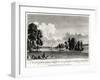 North West View of Wakefield Lodge, the Seat of His Grace the Duke of Grafton, 1776-Michael Angelo Rooker-Framed Giclee Print