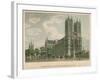 North West View of Westminster Abbey, London-Thomas Malton-Framed Giclee Print