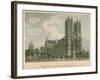 North West View of Westminster Abbey, London-Thomas Malton-Framed Giclee Print