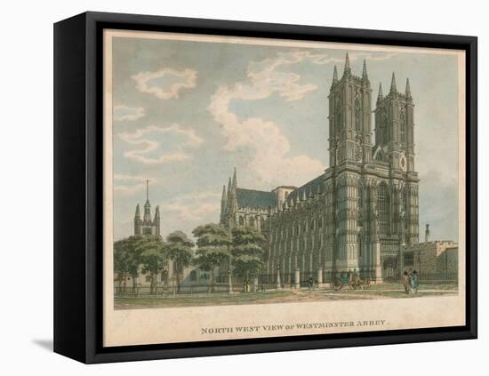 North West View of Westminster Abbey, London-Thomas Malton-Framed Stretched Canvas