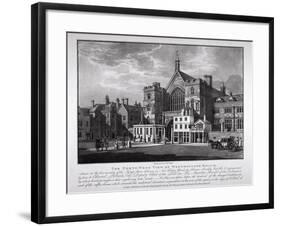 North-West View of Westminster Hall, London, 1808-Thomas Hall-Framed Giclee Print