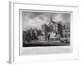 North-West View of Westminster Hall, London, 1808-Thomas Hall-Framed Giclee Print