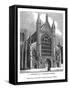 North West View of Winchester Cathedral, 1843-J Jackson-Framed Stretched Canvas