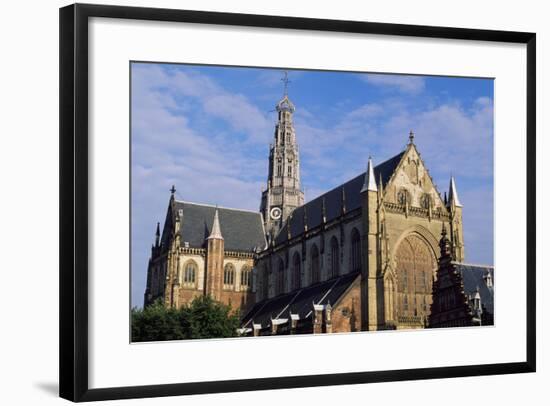 North Western Side of Saint Bavokerk Church or Grote Kerk, Haarlem, Netherlands-null-Framed Giclee Print