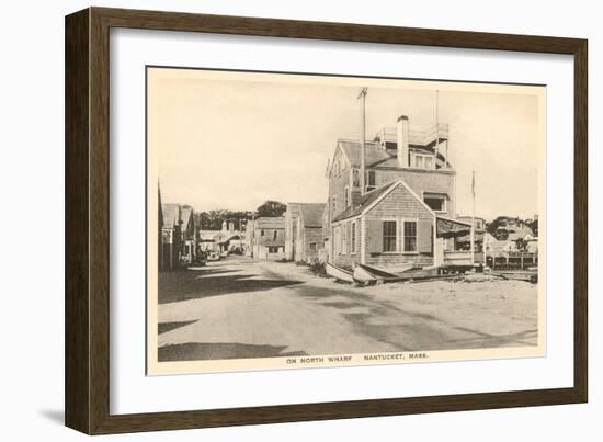 North Wharf, Nantucket, Massachusetts-null-Framed Art Print