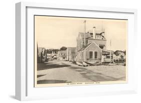 North Wharf, Nantucket, Massachusetts-null-Framed Art Print