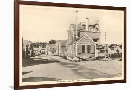 North Wharf, Nantucket, Massachusetts-null-Framed Art Print