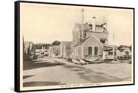 North Wharf, Nantucket, Massachusetts-null-Framed Stretched Canvas