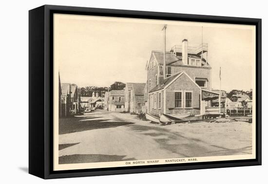 North Wharf, Nantucket, Massachusetts-null-Framed Stretched Canvas