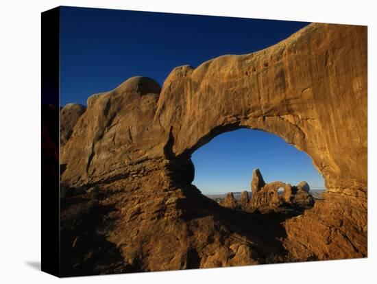 North Window and Turret Arch-Gerald French-Stretched Canvas