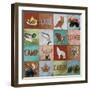 North Woods Squares-Art Licensing Studio-Framed Giclee Print