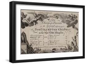 Northampton Chapel, Trade Card-null-Framed Giclee Print
