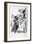 Northanger Abbey, Villain-Hugh Thomson-Framed Art Print