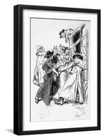 Northanger Abbey, Villain-Hugh Thomson-Framed Art Print