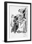 Northanger Abbey, Villain-Hugh Thomson-Framed Art Print