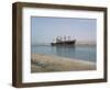 Northbound Ship, Suez Canal, Egypt, North Africa, Africa-Jack Jackson-Framed Photographic Print