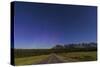 Northern Autumn Constellations Rising over a Road in Banff National Park, Canada-null-Stretched Canvas