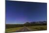 Northern Autumn Constellations Rising over a Road in Banff National Park, Canada-null-Mounted Photographic Print