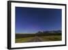 Northern Autumn Constellations Rising over a Road in Banff National Park, Canada-null-Framed Photographic Print