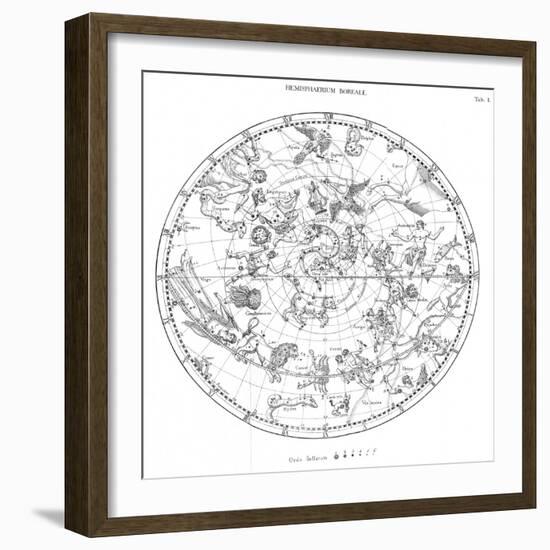 Northern Celestial Map-Science, Industry and Business Library-Framed Photographic Print