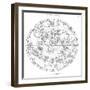 Northern Celestial Map-Science, Industry and Business Library-Framed Photographic Print