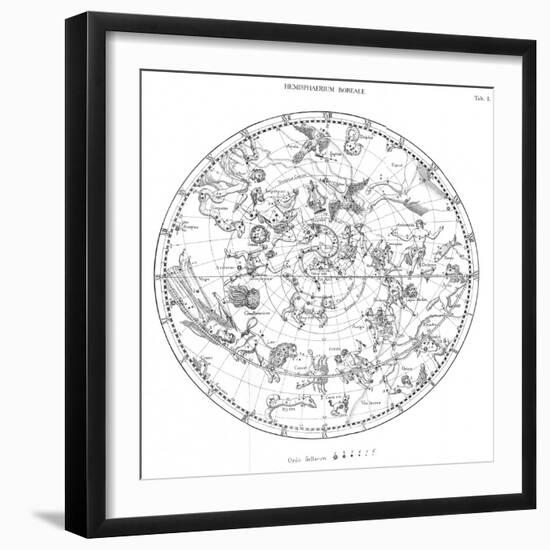 Northern Celestial Map-Science, Industry and Business Library-Framed Photographic Print