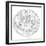 Northern Celestial Map-Science, Industry and Business Library-Framed Photographic Print