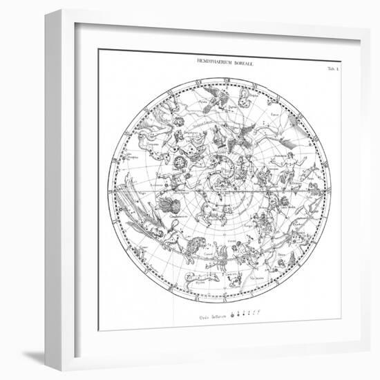 Northern Celestial Map-Science, Industry and Business Library-Framed Photographic Print