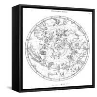 Northern Celestial Map-Science, Industry and Business Library-Framed Stretched Canvas