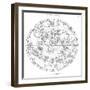 Northern Celestial Map-Science, Industry and Business Library-Framed Premium Photographic Print