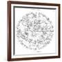 Northern Celestial Map-Science, Industry and Business Library-Framed Photographic Print