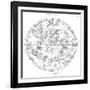 Northern Celestial Map-Science, Industry and Business Library-Framed Photographic Print