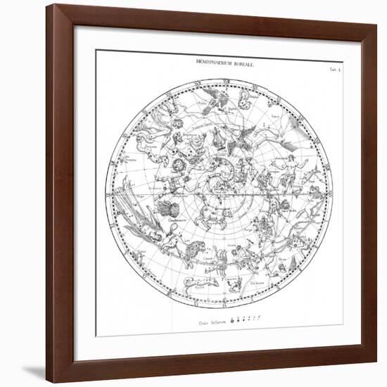 Northern Celestial Map-Science, Industry and Business Library-Framed Photographic Print